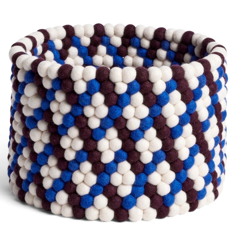 Bead Basket Korb Hay Burgundy Basket Weave EINZELSTÜCK Burgundy
